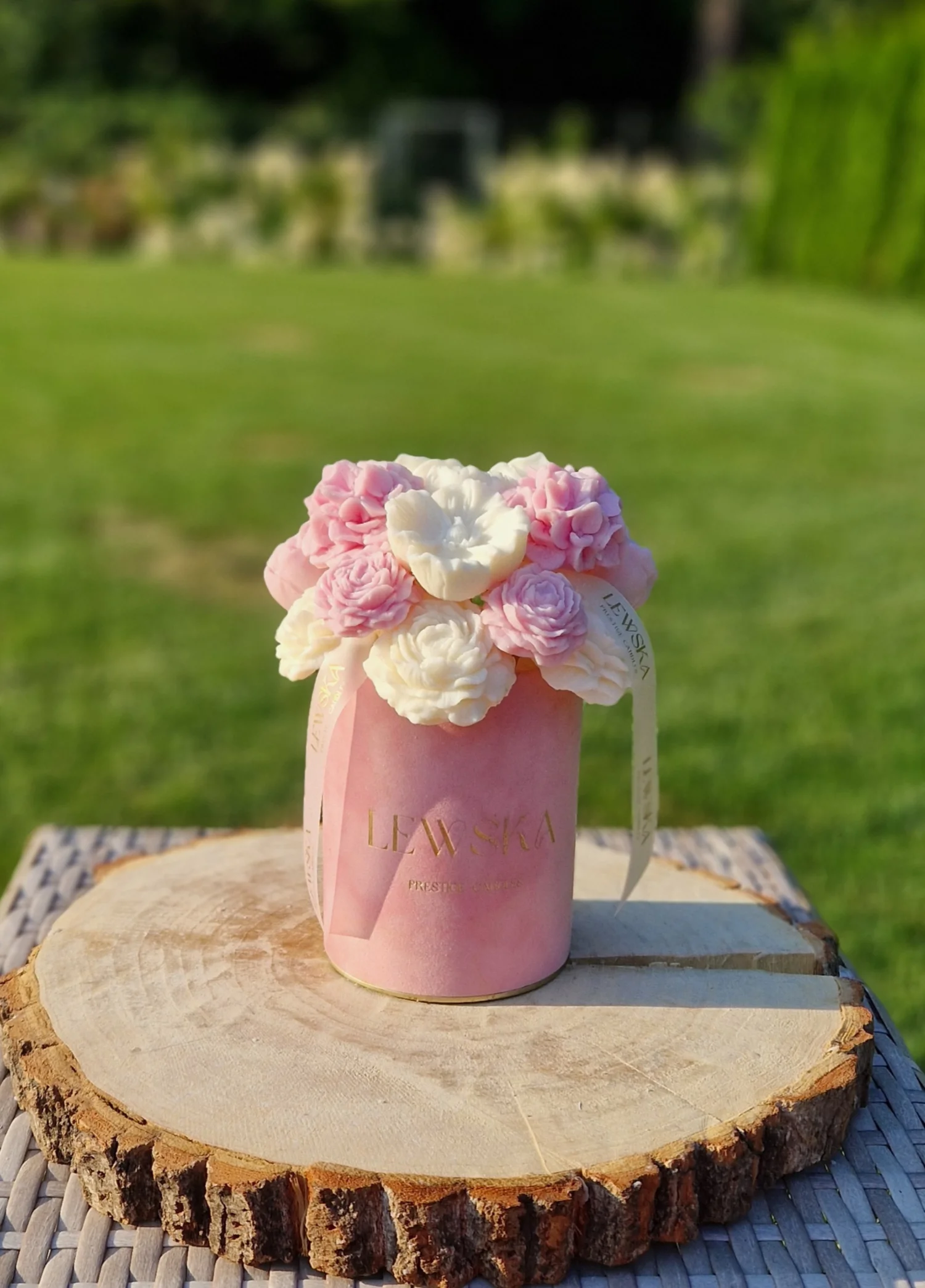 Flowerbox  M różowy. 