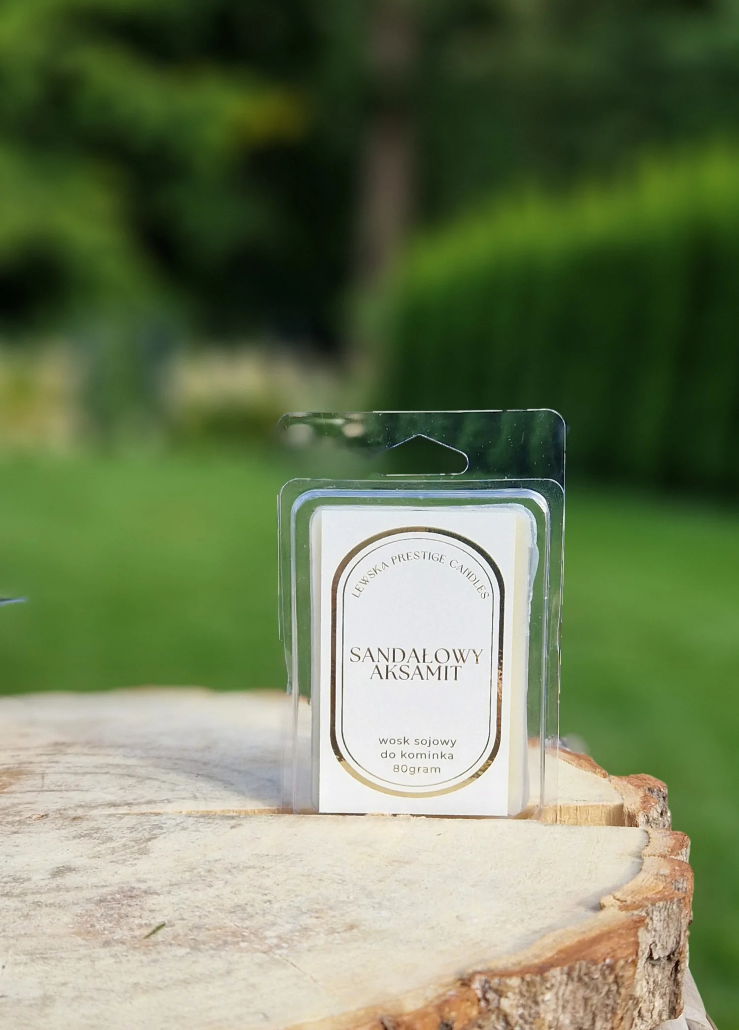 Wosk zapachowy do kominka  "Sandałowy Aksamit"