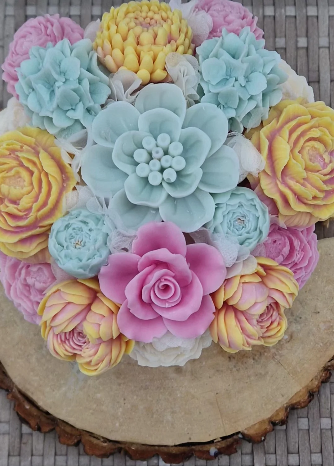 Flowerbox L szary WIOSNA