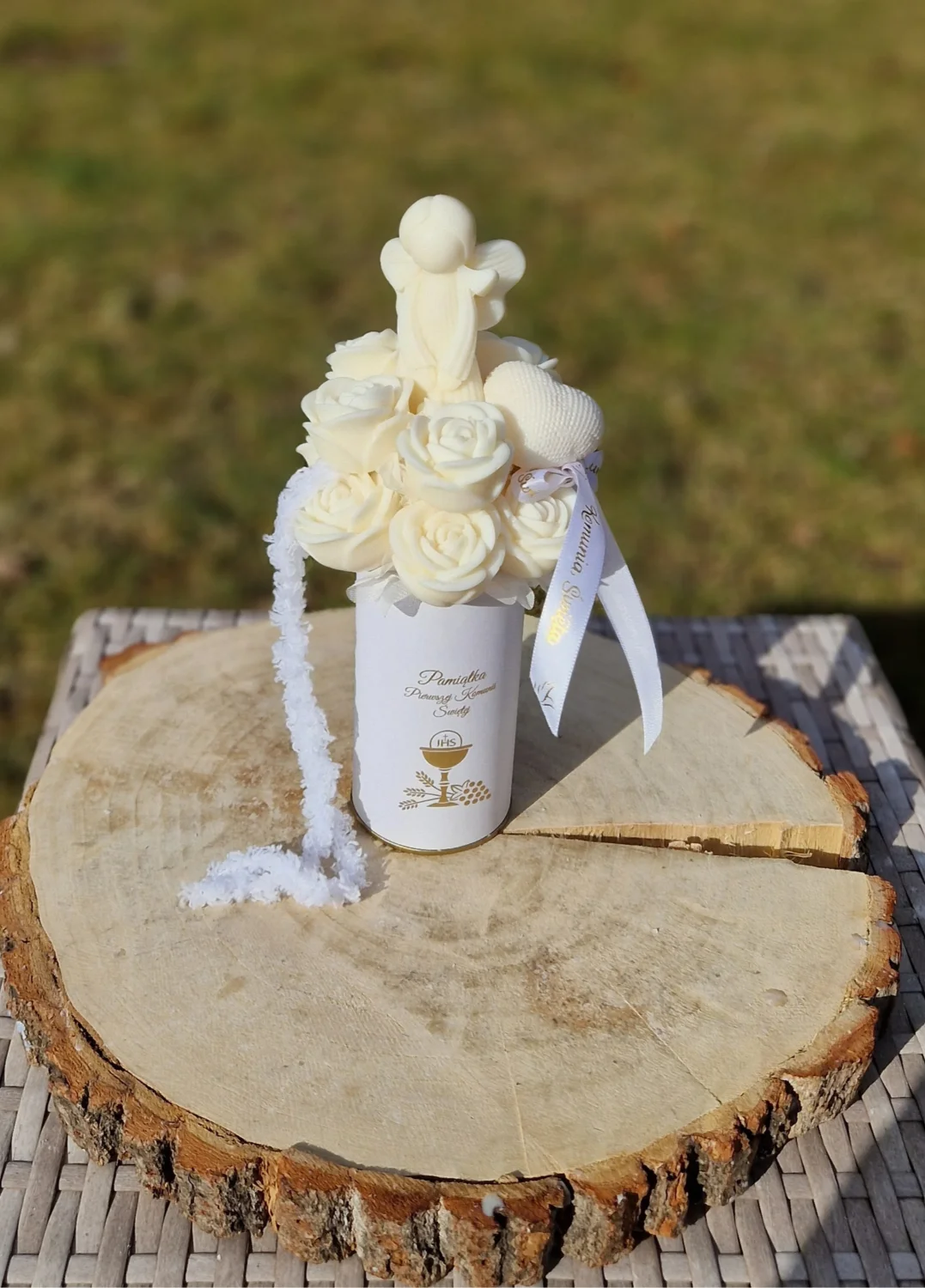 Flowerbox S Komunia Święta Aniołek