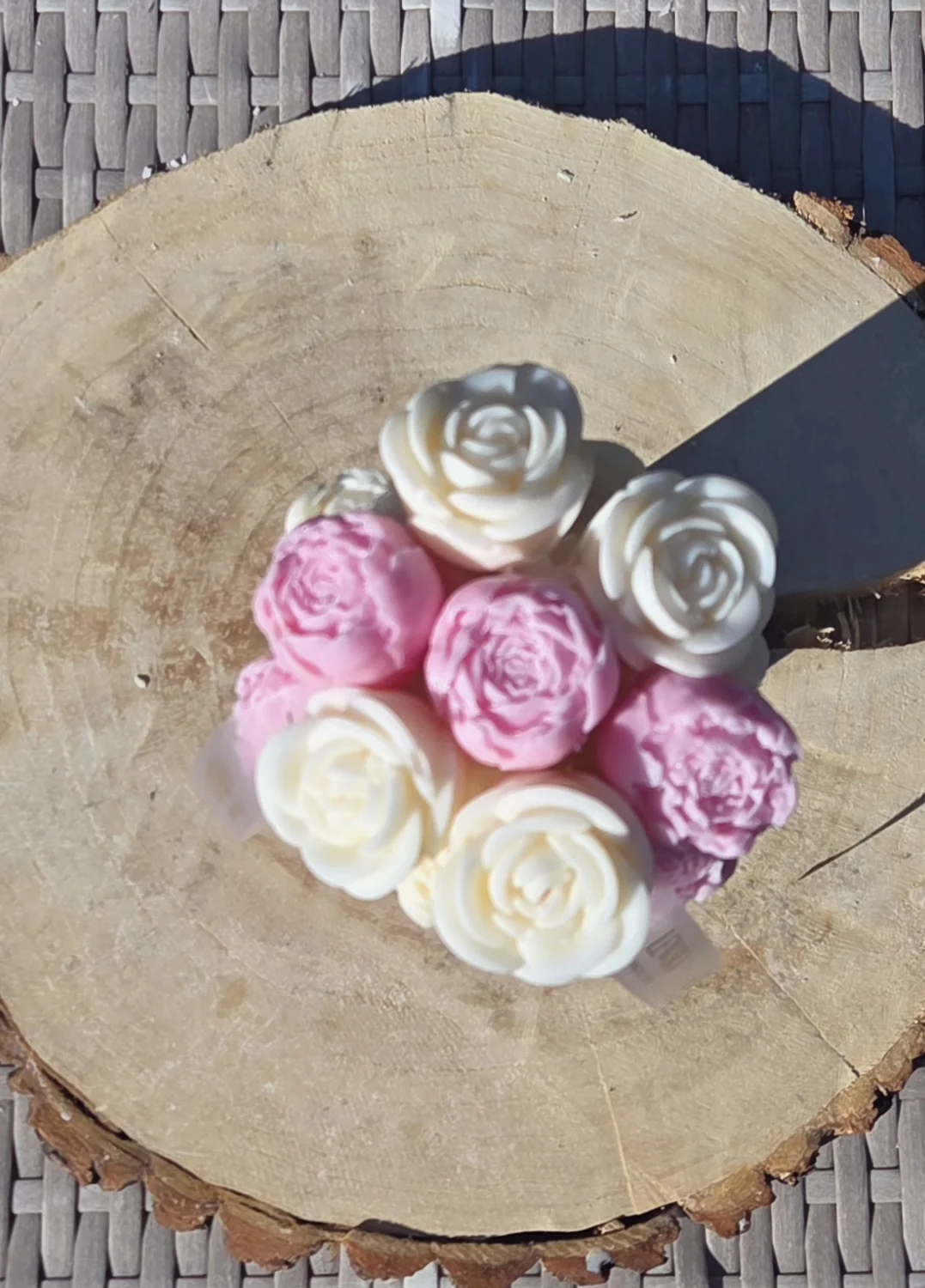 Flowerbox sojowy  S pudrowy róż