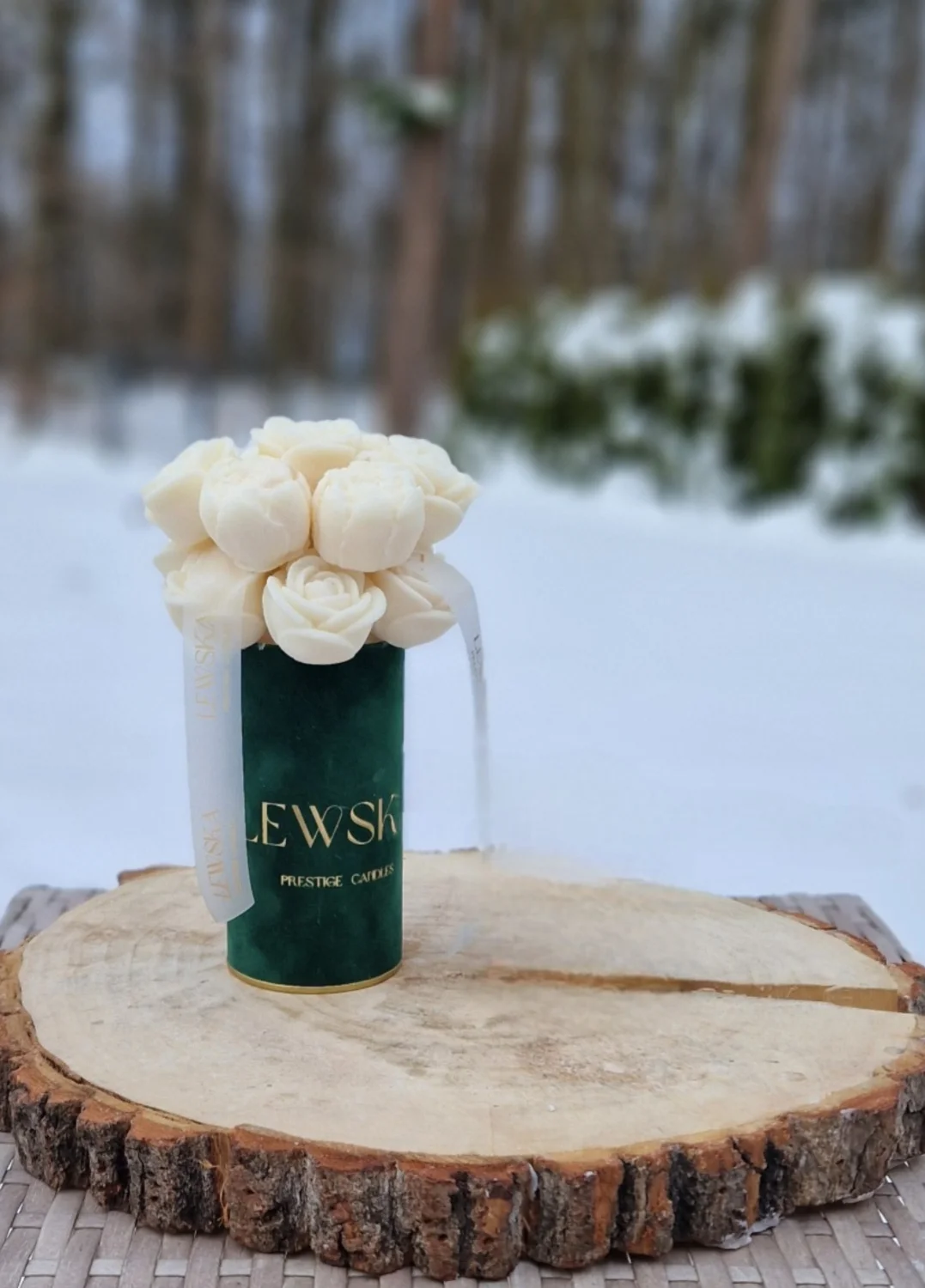 Flowerbox sojowy  S. Kwiaty  mini róże