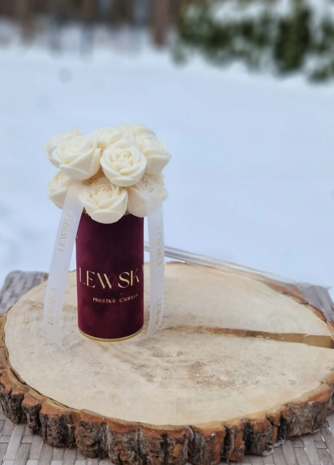 Flowerbox sojowy  S. Kwiaty  mini róże