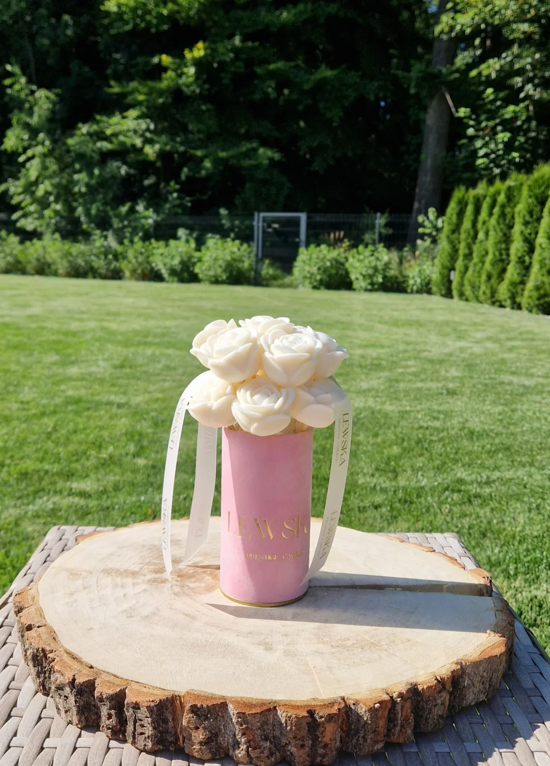 Flowerbox sojowy  S. Kwiaty  mini róże