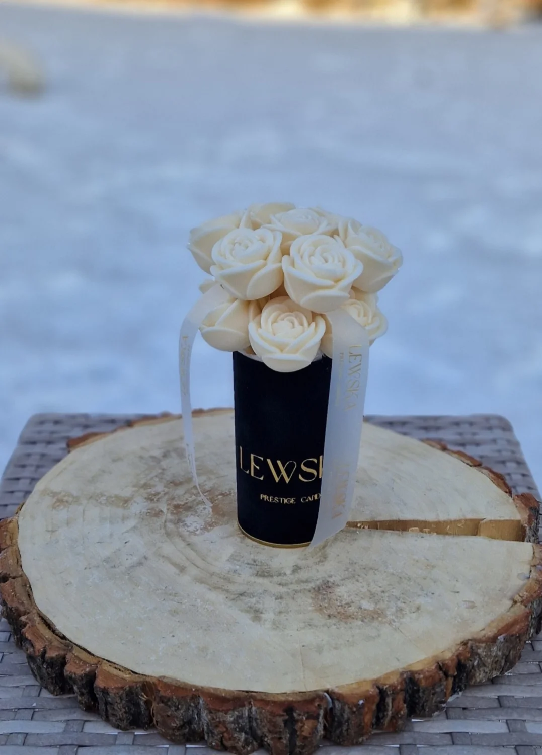 Flowerbox sojowy  S. Kwiaty  mini róże