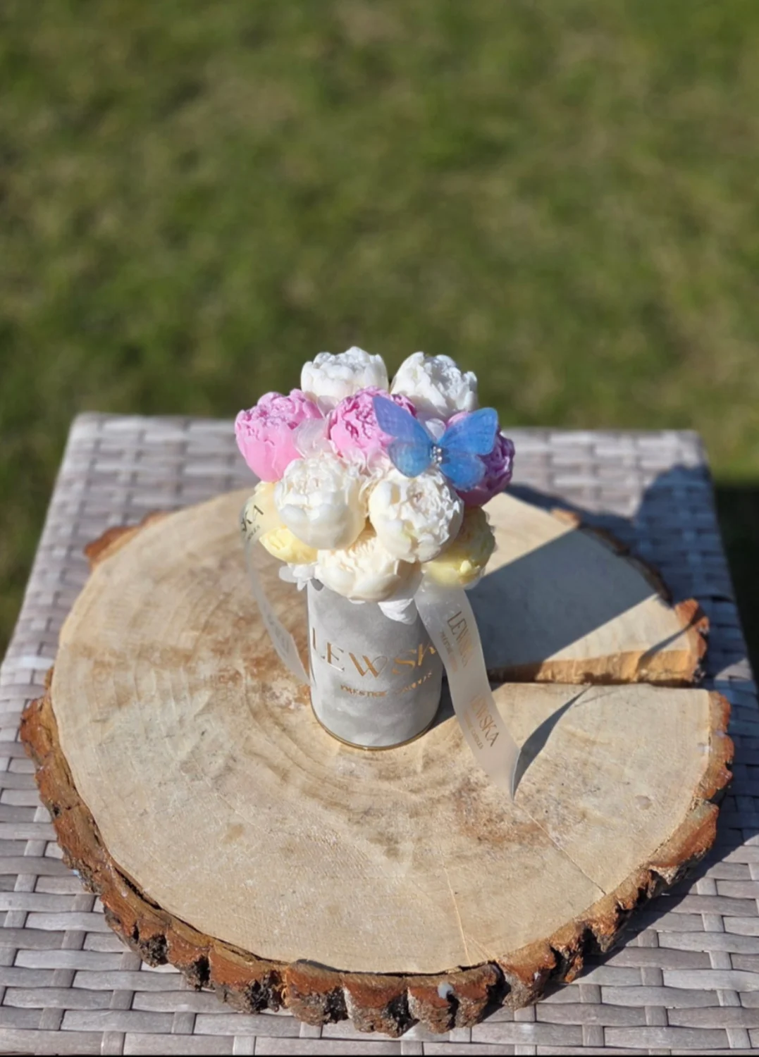 Flowerbox sojowy  S szary wiosna