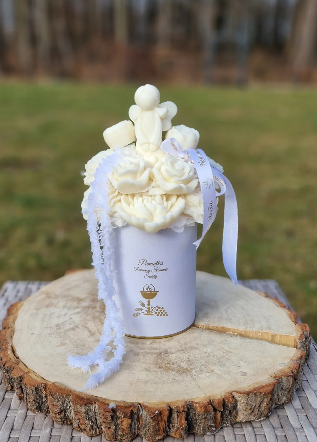 Flowerbox  M Komunia Święta Aniołek