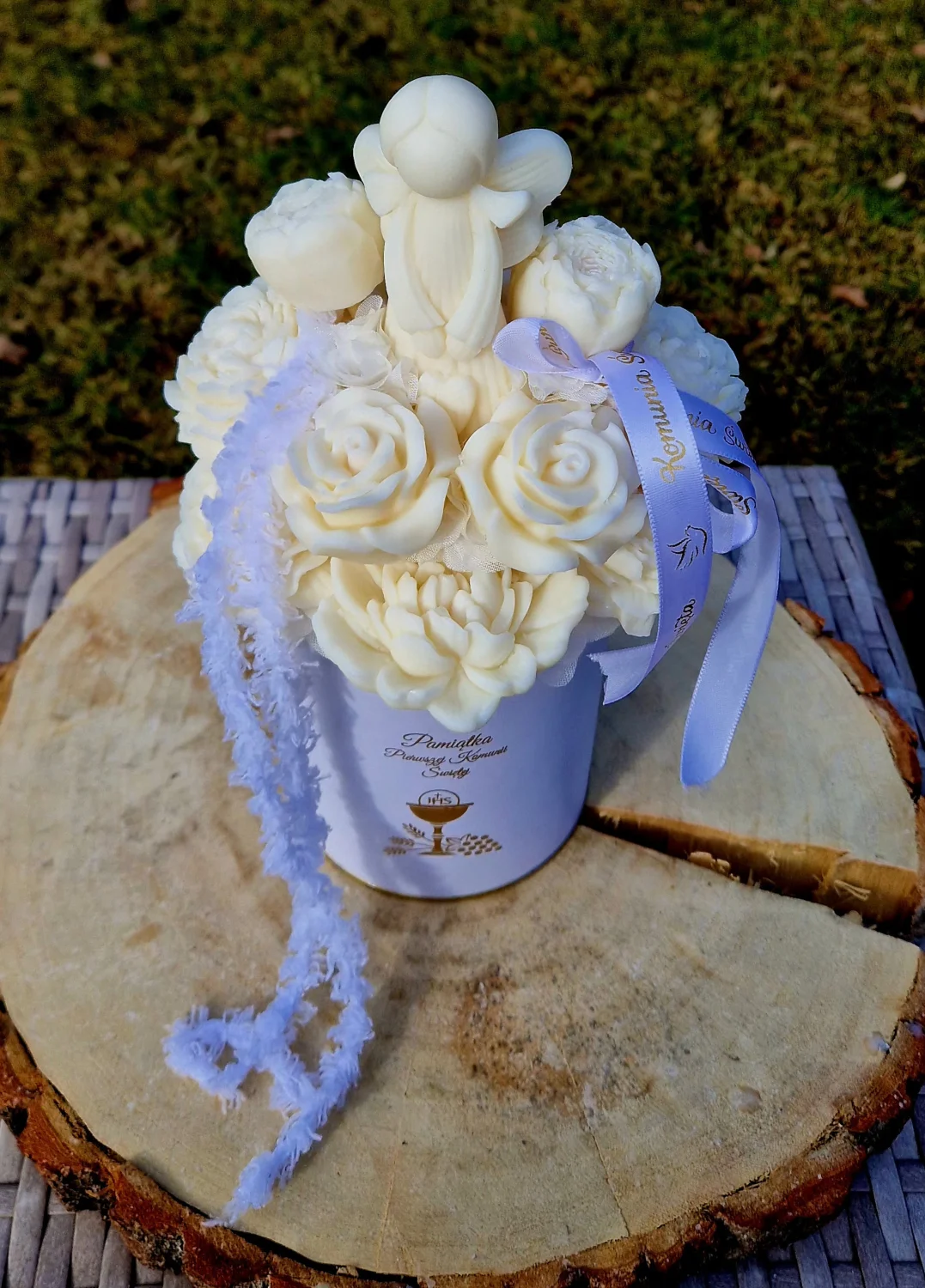 Flowerbox  M Komunia Święta Aniołek